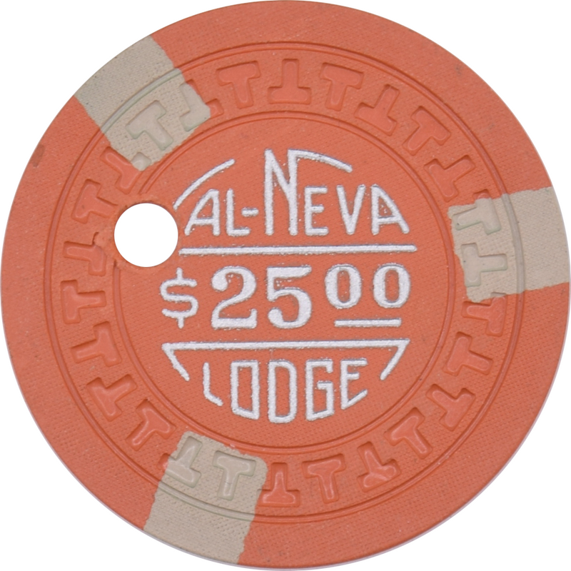 Cal-Neva Lodge Casino Lake Tahoe Nevada $5 Cancelled Chip 1955