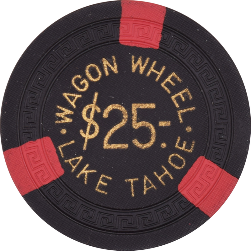 Harvey's (Wagon Wheel) Casino Lake Tahoe Nevada $25 Chip 1950s