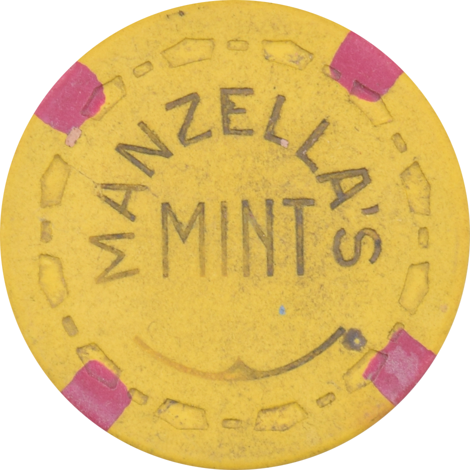 Manzella's Mint Casino Modesto California 25 Cent Chip