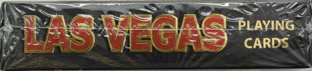 Las Vegas Sign Foil Plastic Playing Cards (Gold & Black)