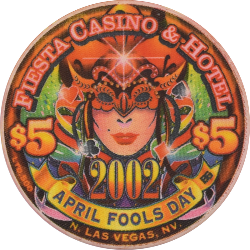Fiesta Casino North Las Vegas Nevada $5 April Fools Day Chip 2002