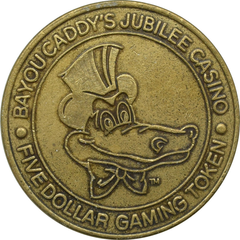 Bayou Caddy's Jubilee Casino Council Lakeshore/Greenville Mississippi $5 Token