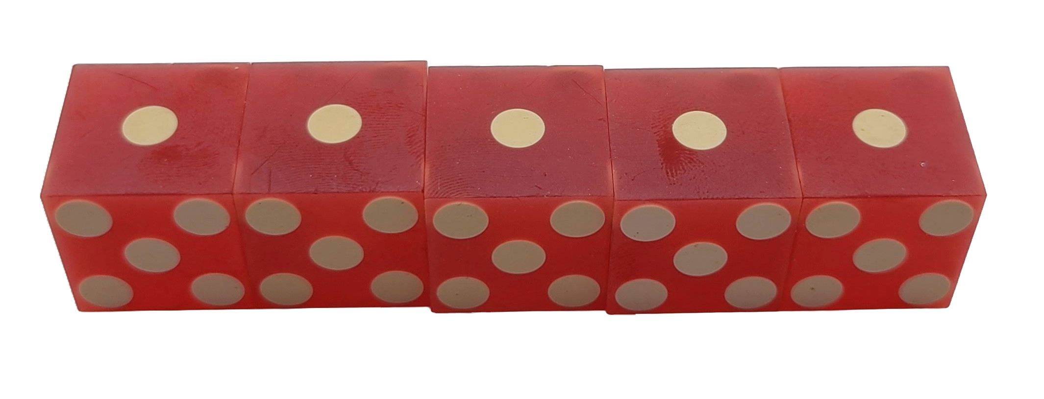 Maxim Casino Las Vegas Nevada Stick of Used Dice Matching Numbers