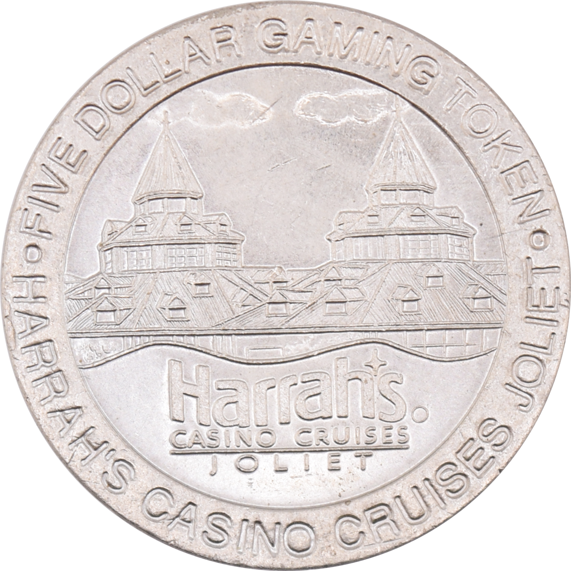 Harrah's Casino Joliet Illinois $5 Token