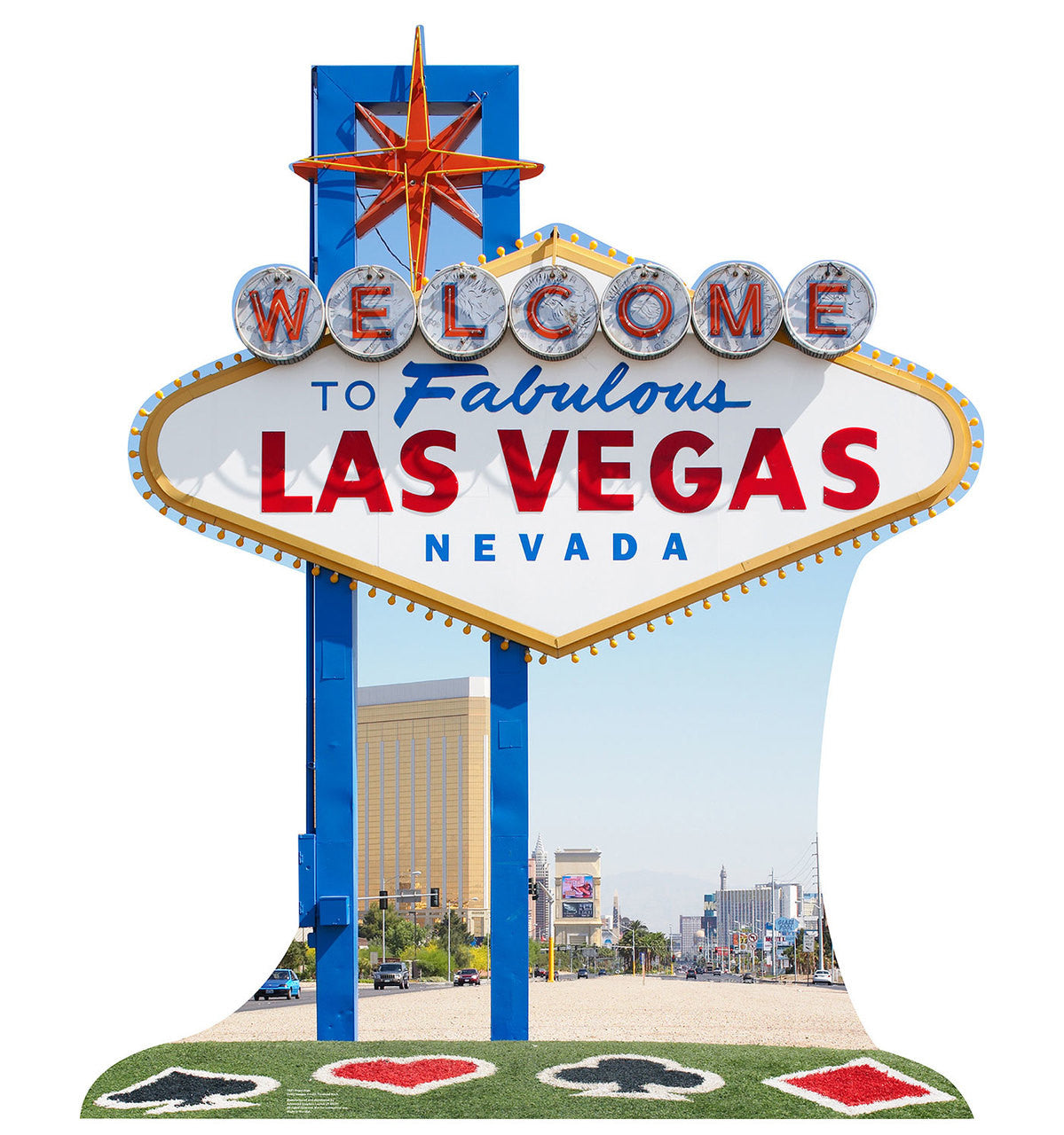 Las Vegas Sign Cardboard Cutout