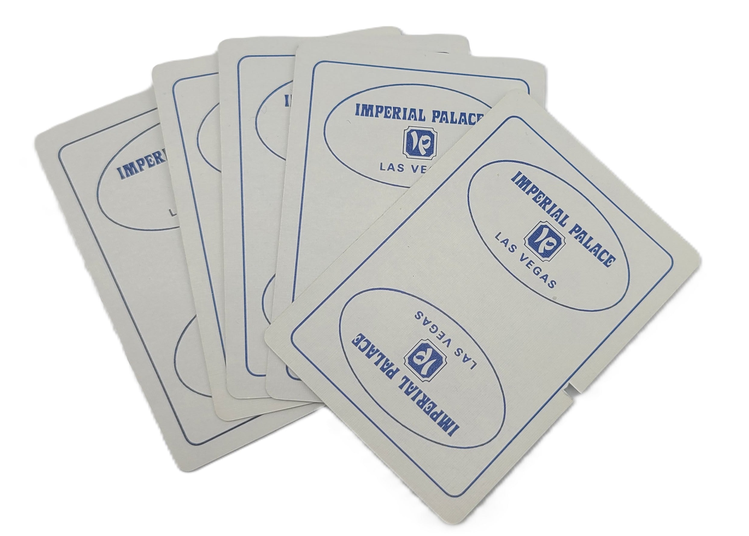 Imperial Palace Casino Las Vegas Nevada Blue Rounded Logo Used Deck Vintage