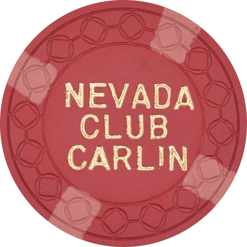 Nevada Club Casino Carlin Nevada $5 Chip 1968