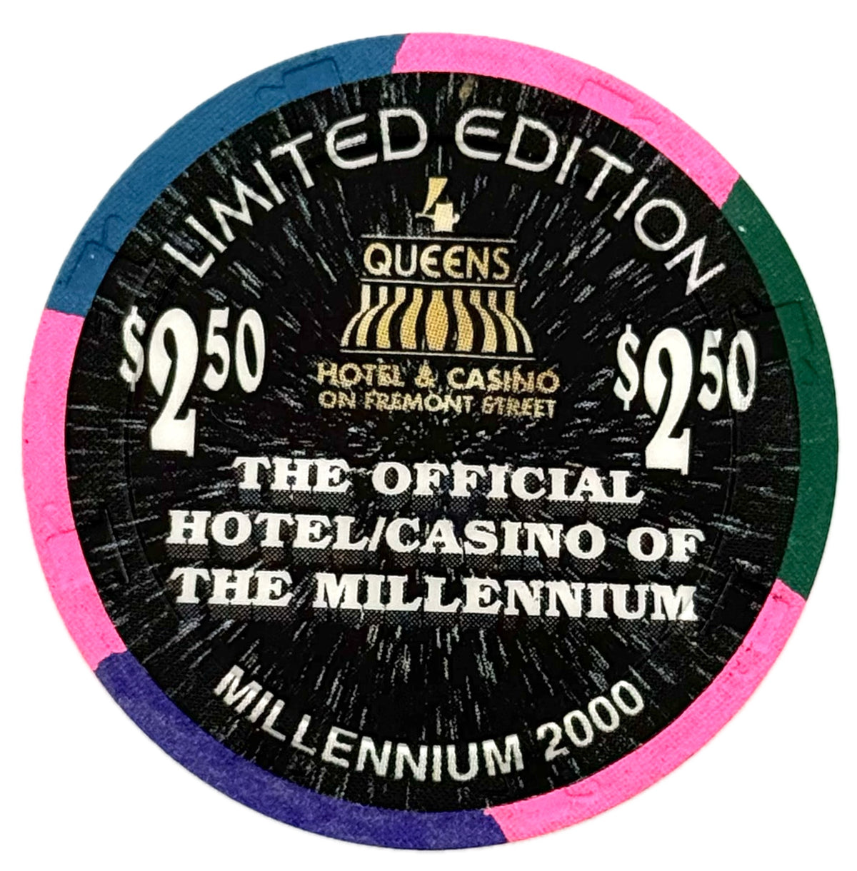 Four Queens Casino Las Vegas NV $2.50 Millennium Chip 1999