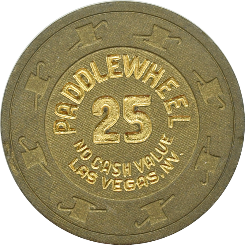 Paddlewheel Casino Las Vegas Nevada 25 NCV Paulson Chip 1988