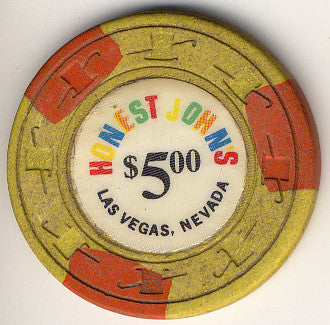 Honest John's $5 (yellow) chip - Spinettis Gaming - 2