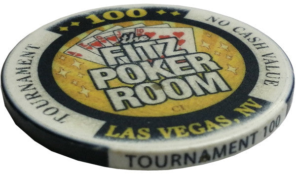 Fitzgeralds Casino Las Vegas 100 NCV (The Fitz Poker Room) Tournament Chip - Spinettis Gaming - 2