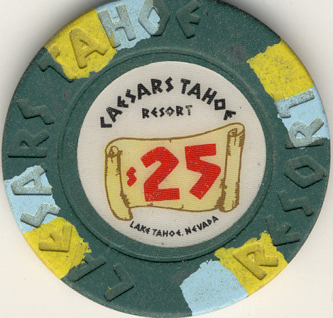Caesars Palace $25 (green1980s) Chip - Spinettis Gaming - 2