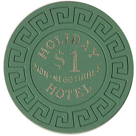 Holiday Casino $1 green (Non-Negotiable) chip - Spinettis Gaming - 2