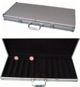 650 Chip Silver Aluminum Case - Spinettis Gaming - 1