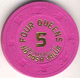 Four Queens 5 (NCV)(hot pink) chip - Spinettis Gaming - 2