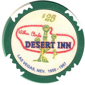 Desert Inn Wilbur Clark's Fantasy Chip $25 Chip - Spinettis Gaming