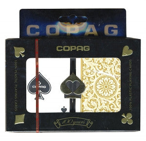 Copag 1546 Black/Gold Poker Size 2 deck setup - Spinettis Gaming - 2