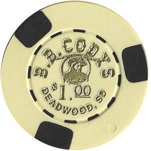 B.B. Cody's Casino $1(Tan) Chip - Spinettis Gaming - 2
