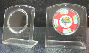 Plastic Poker Chip Stand With Air Tite CLEAR - Spinettis Gaming - 1