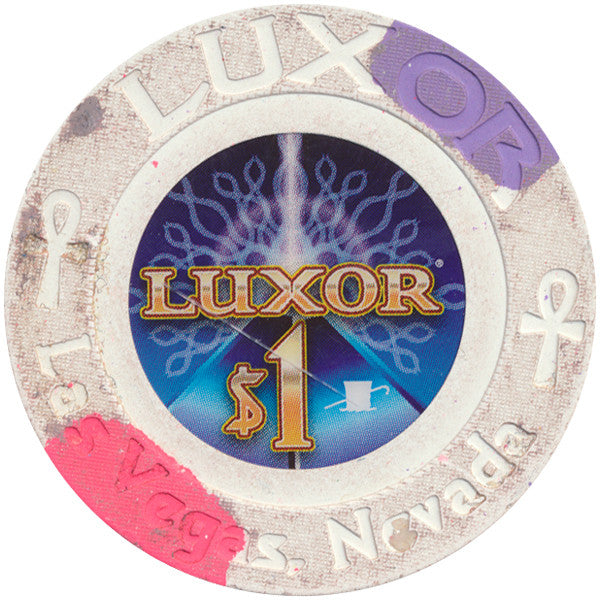 Luxor (Small Inlay Paulson), Las Vegas NV $1 Casino Chip - Spinettis Gaming - 2