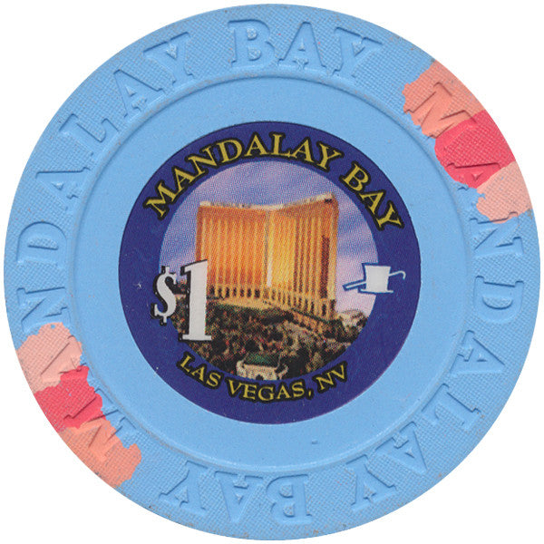 Mandalay Bay (Small Inlay Paulson), Las Vegas NV $1 Casino Chip - Spinettis Gaming - 1