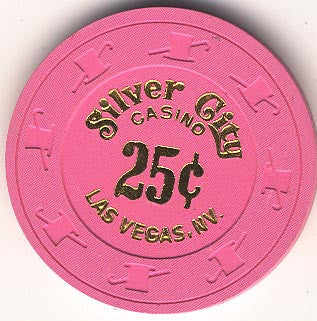 Silver City 25 (pink) chip - Spinettis Gaming - 2