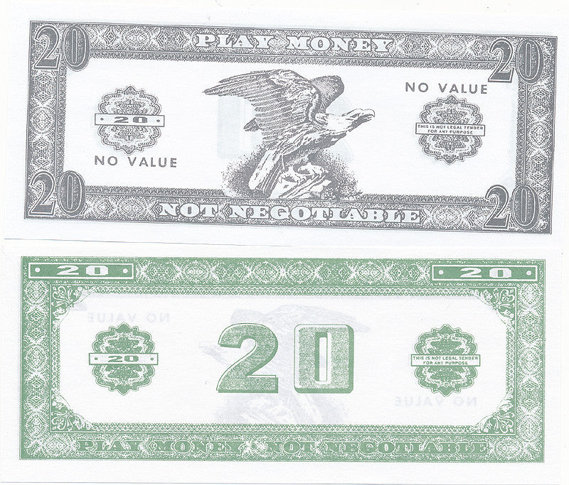 Phony Money Bills (50 pieces) in Different Denominations - Spinettis Gaming - 6