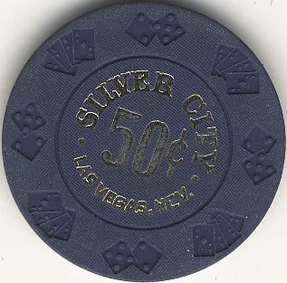 Silver City 50cent (blue) chip - Spinettis Gaming