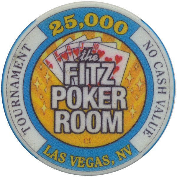 Fitzgeralds Casino Las Vegas 25,000 NCV (The Fitz Poker Room) Tournament Chip - Spinettis Gaming - 4
