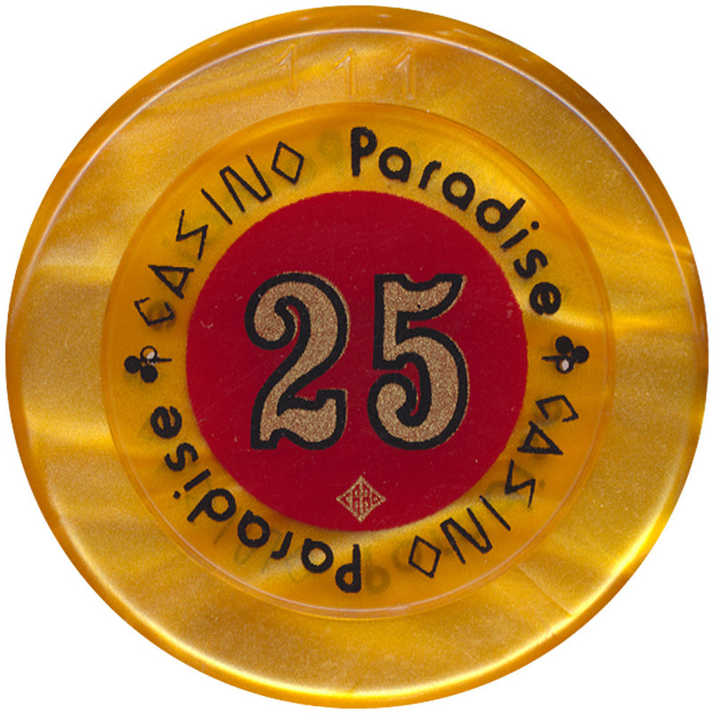 25 KSH (Kenya Shilling) Casino Paradise Jeton From Nairobi Kenya - Spinettis Gaming - 1