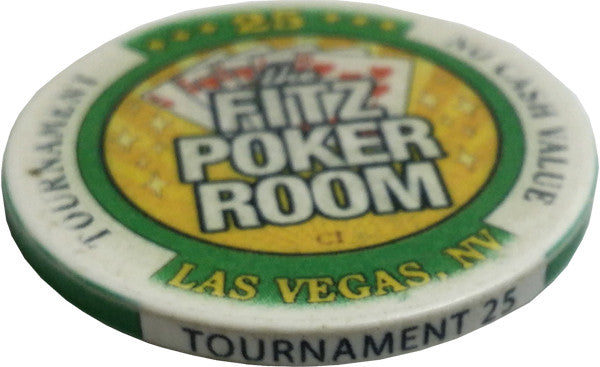 Fitzgeralds Casino Las Vegas 25 NCV (The Fitz Poker Room) Tournament Chip - Spinettis Gaming - 4