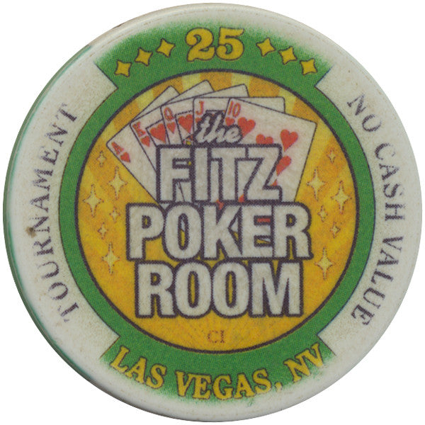 Fitzgeralds Casino Las Vegas 25 NCV (The Fitz Poker Room) Tournament Chip - Spinettis Gaming - 2