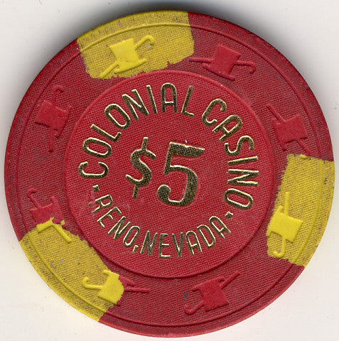 Colonial Casino $5 Chip - Spinettis Gaming - 1