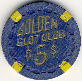 Golden Slot Club $5 (Blue) chip - Spinettis Gaming - 2
