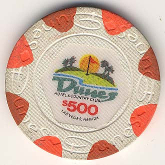 Dunes Casino $500 chip 1989 - Spinettis Gaming
