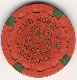 Club Horseshoe 25 (orange) chip - Spinettis Gaming - 2