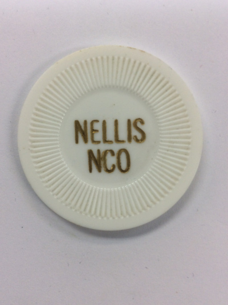 Nellis NCO 25 (white) chip - Spinettis Gaming