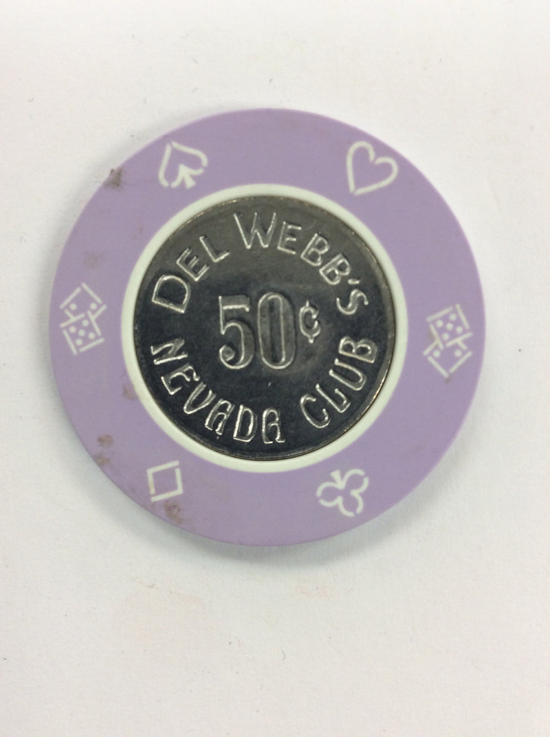 Nevada Club 50cent (purple) chip - Spinettis Gaming