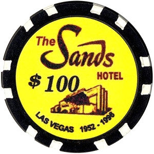 Sands Hotel $100 chip - Spinettis Gaming - 1