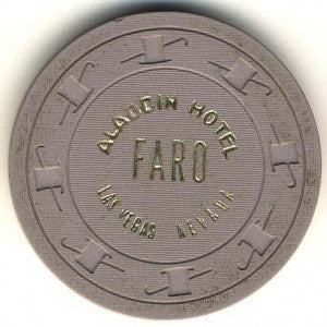 Aladdin Casino Faro (Gray 1970) Chip - Spinettis Gaming - 2