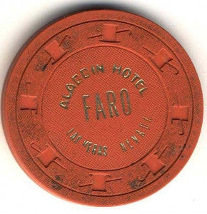 Aladdin Casino Faro (Orange 1970) CHip - Spinettis Gaming - 2
