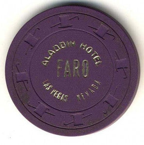 Aladdin Casino Faro (Purple 1970) Chip - Spinettis Gaming - 2
