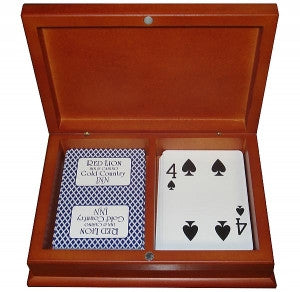 Wooden 2 Deck Card Case - Maple - Spinettis Gaming - 2