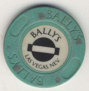 Bally's Casino roulette ( teal 1991) Chip - Spinettis Gaming