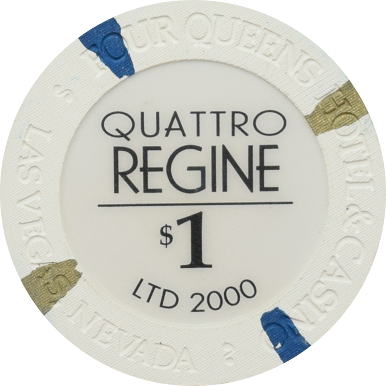 Four Queens Casino Las Vegas Nevada $1 Quattro Regine Chip 2001