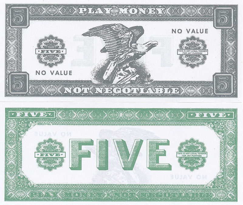 Phony Money Bills (50 pieces) in Different Denominations - Spinettis Gaming - 4