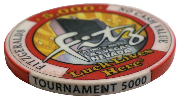 Fitzgeralds Casino Las Vegas 5,000 NCV (The Fitz Poker Room) Tournament Chip - Spinettis Gaming - 2