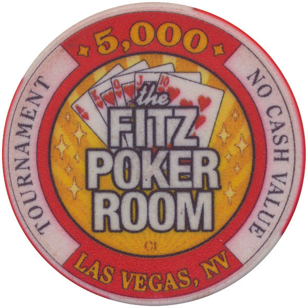 Fitzgeralds Casino Las Vegas 5,000 NCV (The Fitz Poker Room) Tournament Chip - Spinettis Gaming - 4