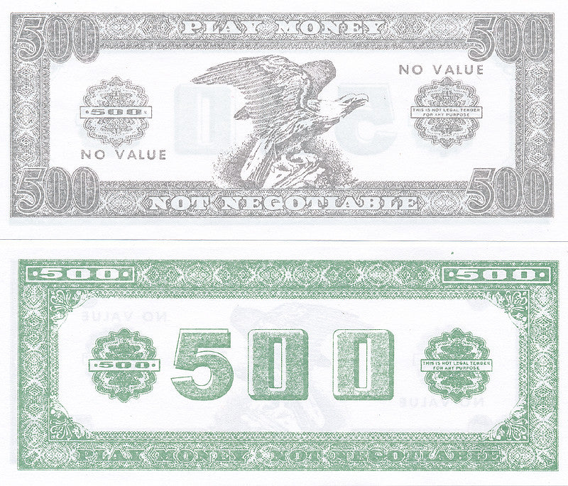 Phony Money Bills (50 pieces) in Different Denominations - Spinettis Gaming - 9