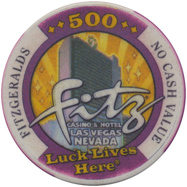 Fitzgeralds Casino Las Vegas 500 NCV (The Fitz Poker Room) Tournament Chip - Spinettis Gaming - 3